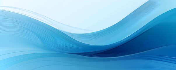 Fototapeta premium Colorful Designed Horizontal Header With Strong Blue