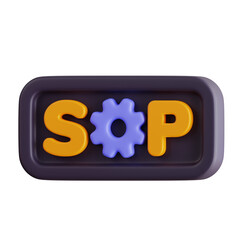 Functional Business SOP Model with Modern Operational Features. SOP Manual for a Chic and Standardized.
3d illustration, 3d element, 3d rendering. 3d visualization isolated on a transparent background
