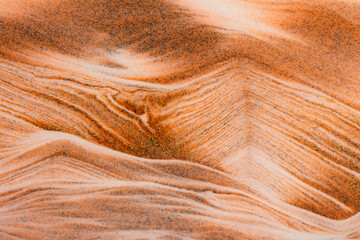 Abstract  dust of pigment sparkling with yellow fluid color，Abstract desert background