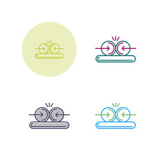 Collision Vector Icon