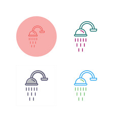 Shower Vector Icon