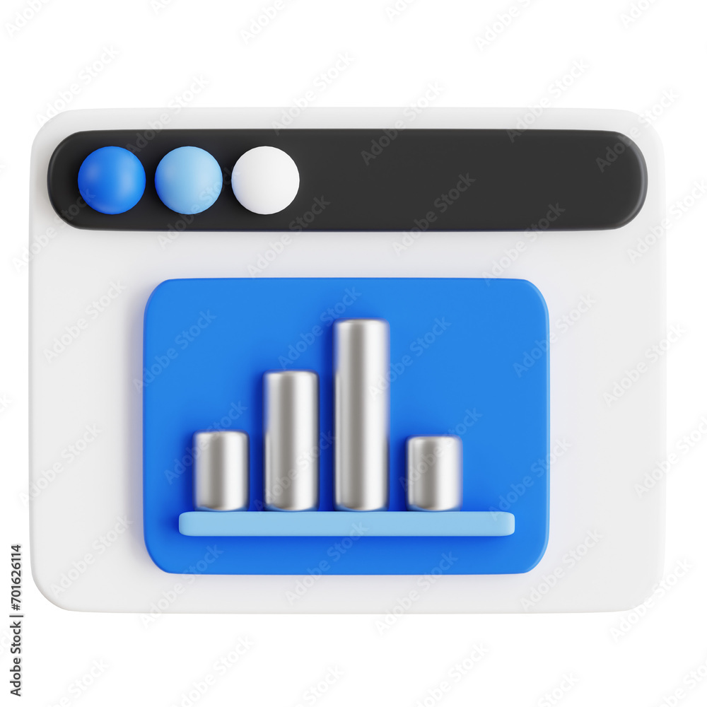 Poster digital insight 3d rendering of online analysis. strategic data examination modern 3d online analysi