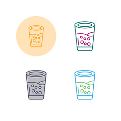 Glass Of Water Vector Icon
