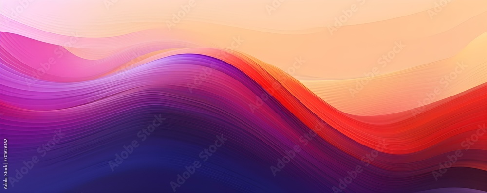 Wall mural horizontal colorful abstract wave background with