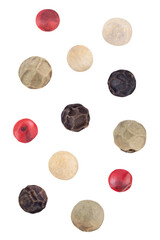 Pepper mix isolated on transparent background.