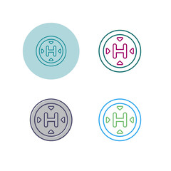 Heliport Vector Icon