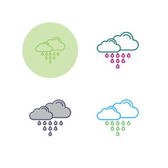 Acid Rain Vector Icon