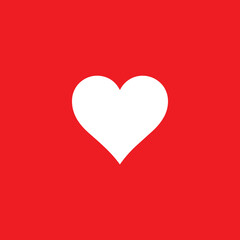 vector graphics of heart icons on a red background