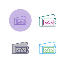 Ticket Vector Icon