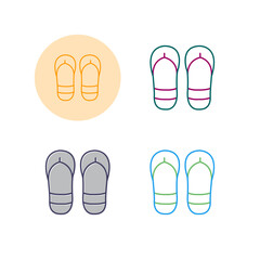 Flip Flops Vector Icon