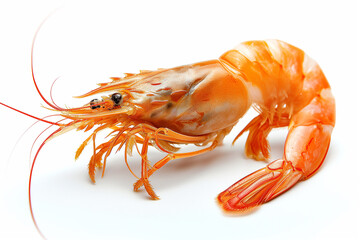shrimp  isolated on white background