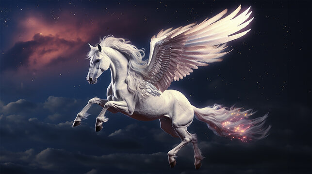 ペガサスのイメージ - image of Pegasus - No7-5 Generative AI