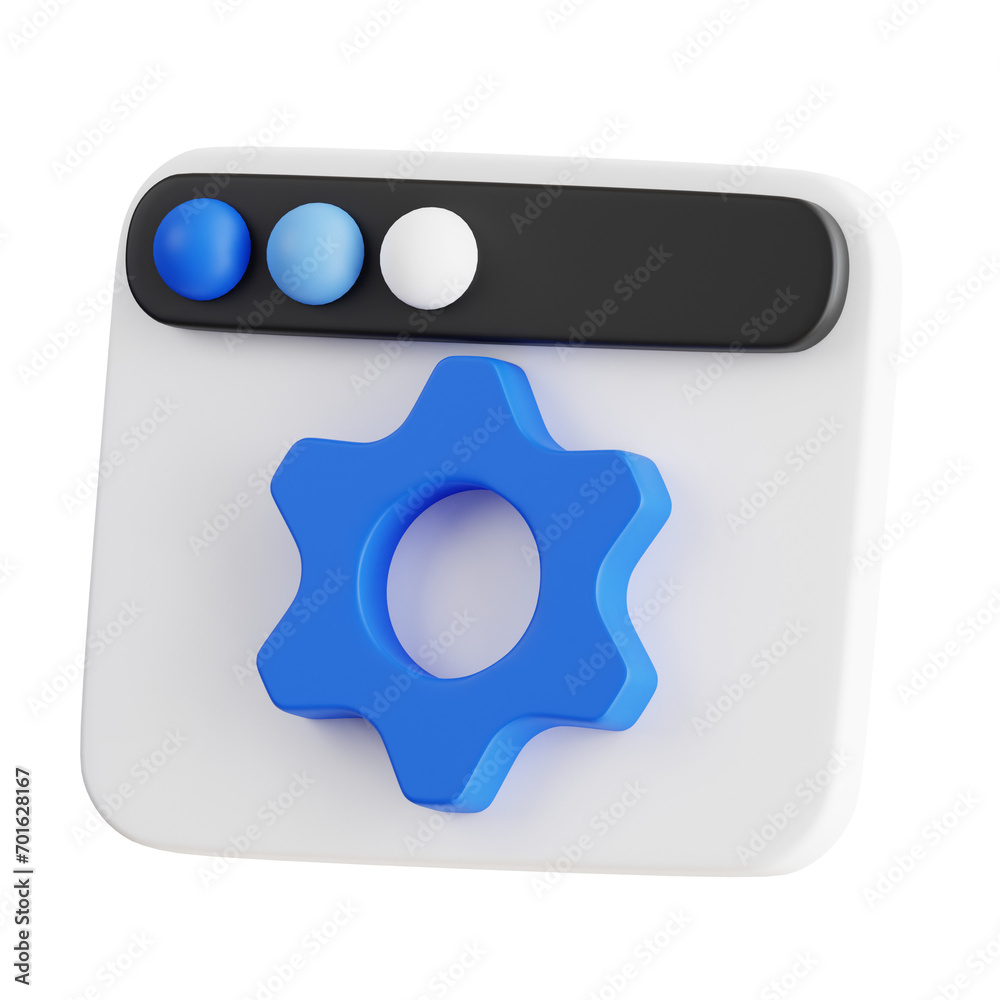 Poster digital web universe. 3d rendering of web setting. website environment. 3d illustration, 3d element,