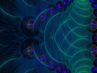 Obraz premium Imaginatory fractal abstract background Image