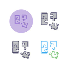 Fototapeta premium Puzzle Vector Icon