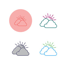 Obraz premium Cloud Vector Icon