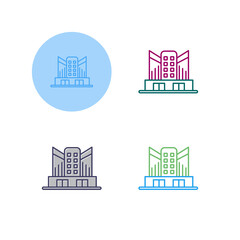 Naklejka premium Office Building Vector Icon