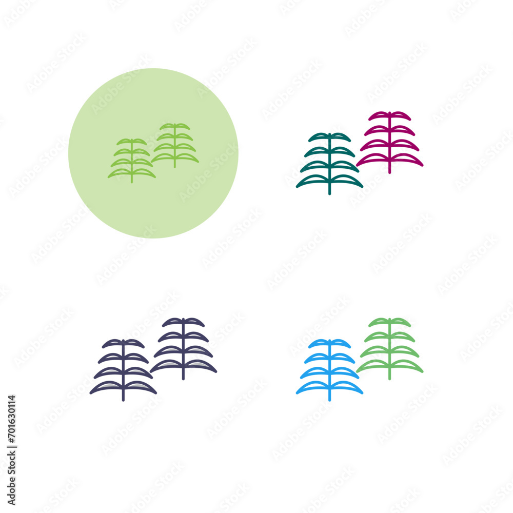 Wall mural fern vector icon