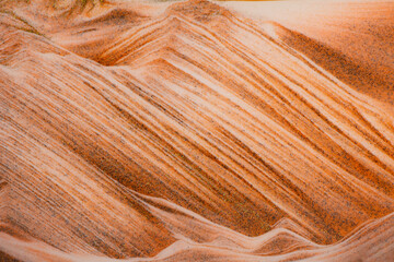 Abstract  dust of pigment sparkling with yellow fluid color，Abstract desert background