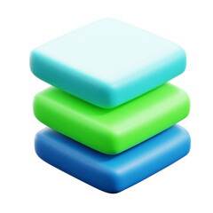 Layer arrange 3d Icon