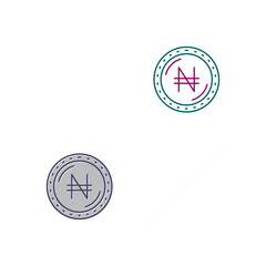 Naira Currency Vector Icon
