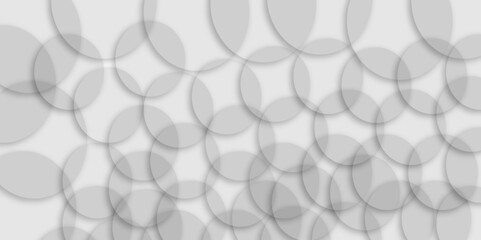 Abstract white and gray circle technology background. Abstract white and grey color geometric background with copy space. Abstract white lines background.
