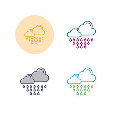 Rain Vector Icon