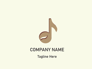 logo for company coffee shop with melody