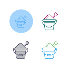 Sand Bucket Vector Icon