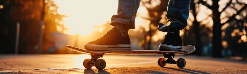 Tuinposter Skateboarding background . Banner © kramynina
