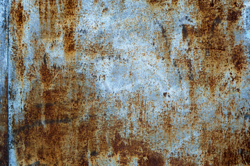 Grunge of rusty metal texture, rust and oxidized metal background. An old metal
