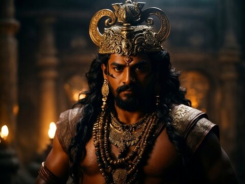 AI ART of Maharaja Ravana, the protagonist of a popular historical story in Sri Lanka and India