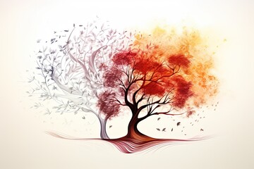 The Tree of Life - Fall, Summer, and Spring
