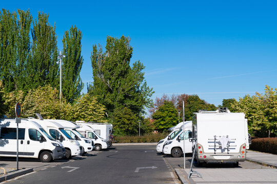 Motorhome free parking aire Segovia, Castile and Leon, Spain historic spanish town