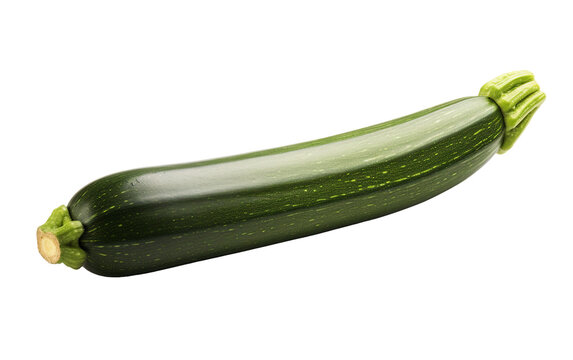Image of Fresh Zucchini On Transparent Background.
