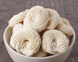 Crispy and tasty sago cheese cake, usually served during the Eid holiday