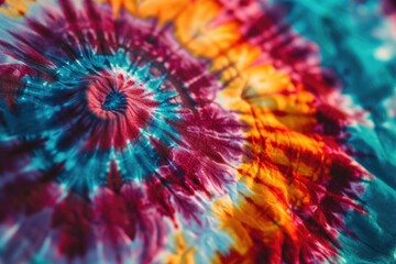 Colorful tie dye fabric background