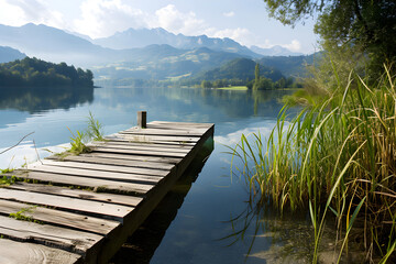 Obraz premium lake in the mountains