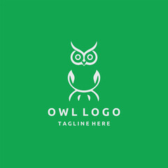 Owl Logo Design Vector Template