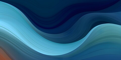 Fototapeta premium Colorful Horizontal Banner. Modern Waves Background