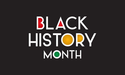 Fototapeta na wymiar Vector illustration on the theme of black history month is an annual celebration of february in usa and canada, october in uk. African american history or black history month banner design.