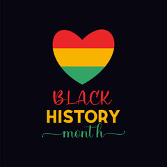 Vector illustration on the theme of black history month is an annual celebration of february in usa and canada, october in uk. African american history or black history month banner design.