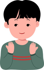 Obraz premium Muslim Kid Expression