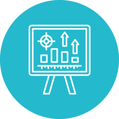 Presentation Line Icon