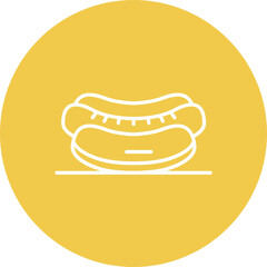 Hot Dog Line Icon