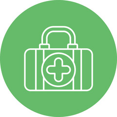 First Aid Kit Line Icon