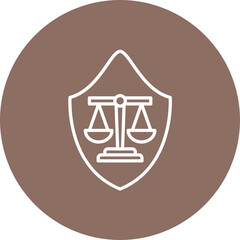 Law Firm Line Icon
