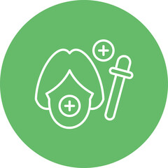 Facial Treatment Line Icon