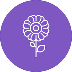 Flowers Line Icon