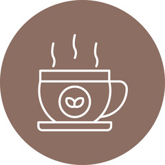 Tea Line Icon